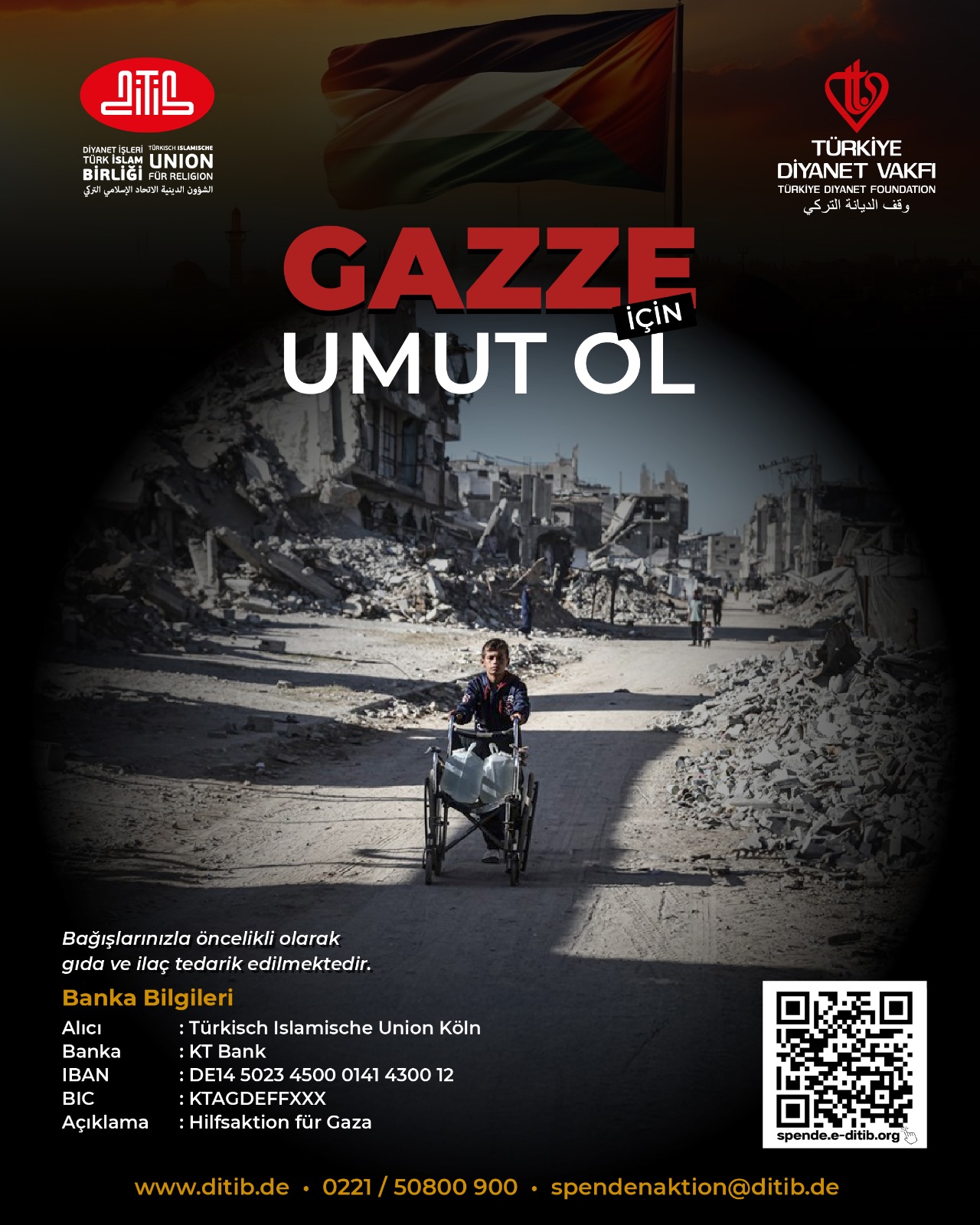 GAZZE için UMUT OL
