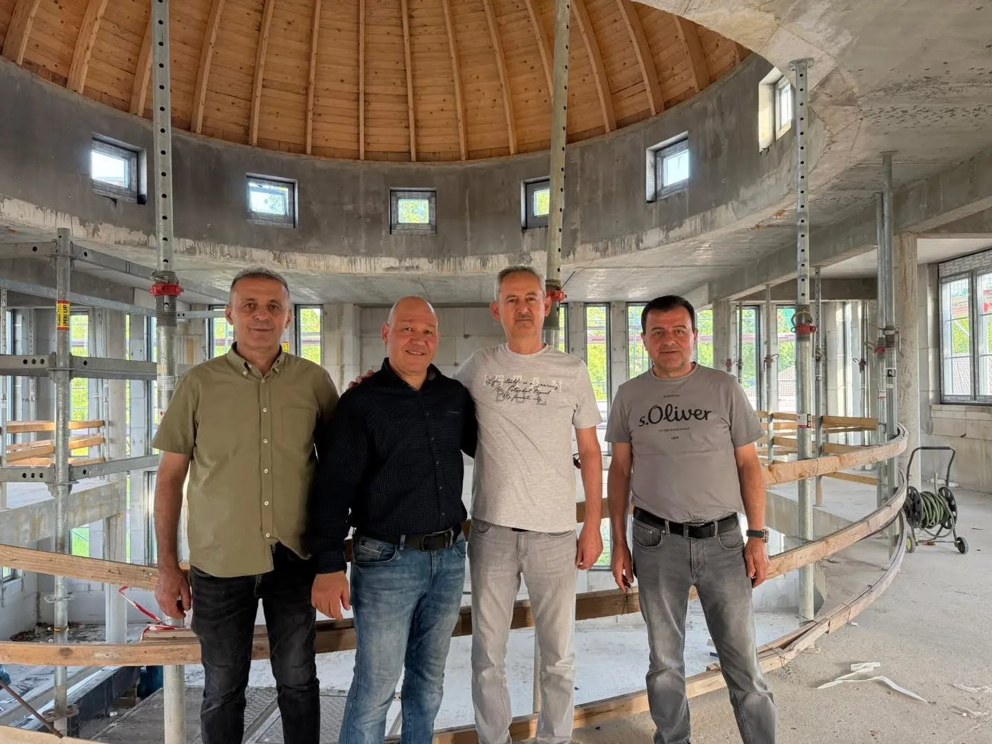CAMİ İNŞAATIMIZA ANLAMLI ZİYARET