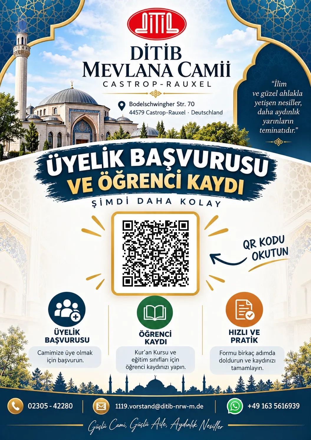 ONLİNE ÜYE VE ÖĞRENCİ KAYIT BAŞVURUSU